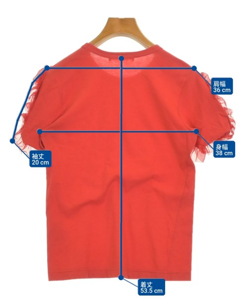 COMME des GARCONS（コムデギャルソン）Tシャツ・カットソー 赤 サイズ:XS レディース/2200717655090