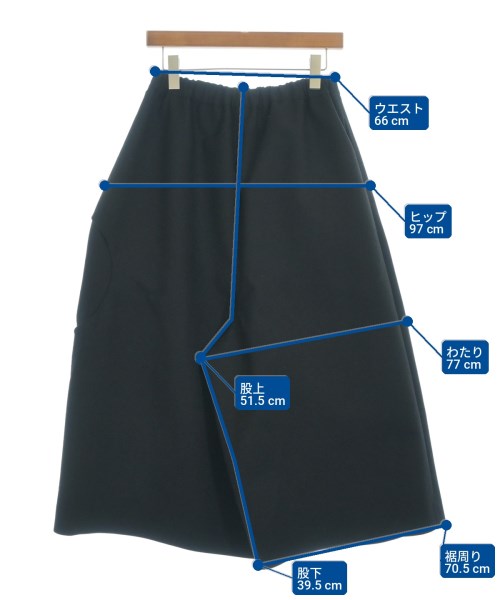 COMME des GARCONS（コムデギャルソン）クロップドパンツ 黒 サイズ:XS レディース/2200719146015