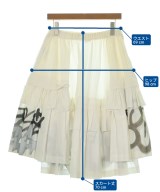 COMME des GARCONS（コムデギャルソン）ロング・マキシ丈スカート 白 サイズ:XS レディース/2200718384050