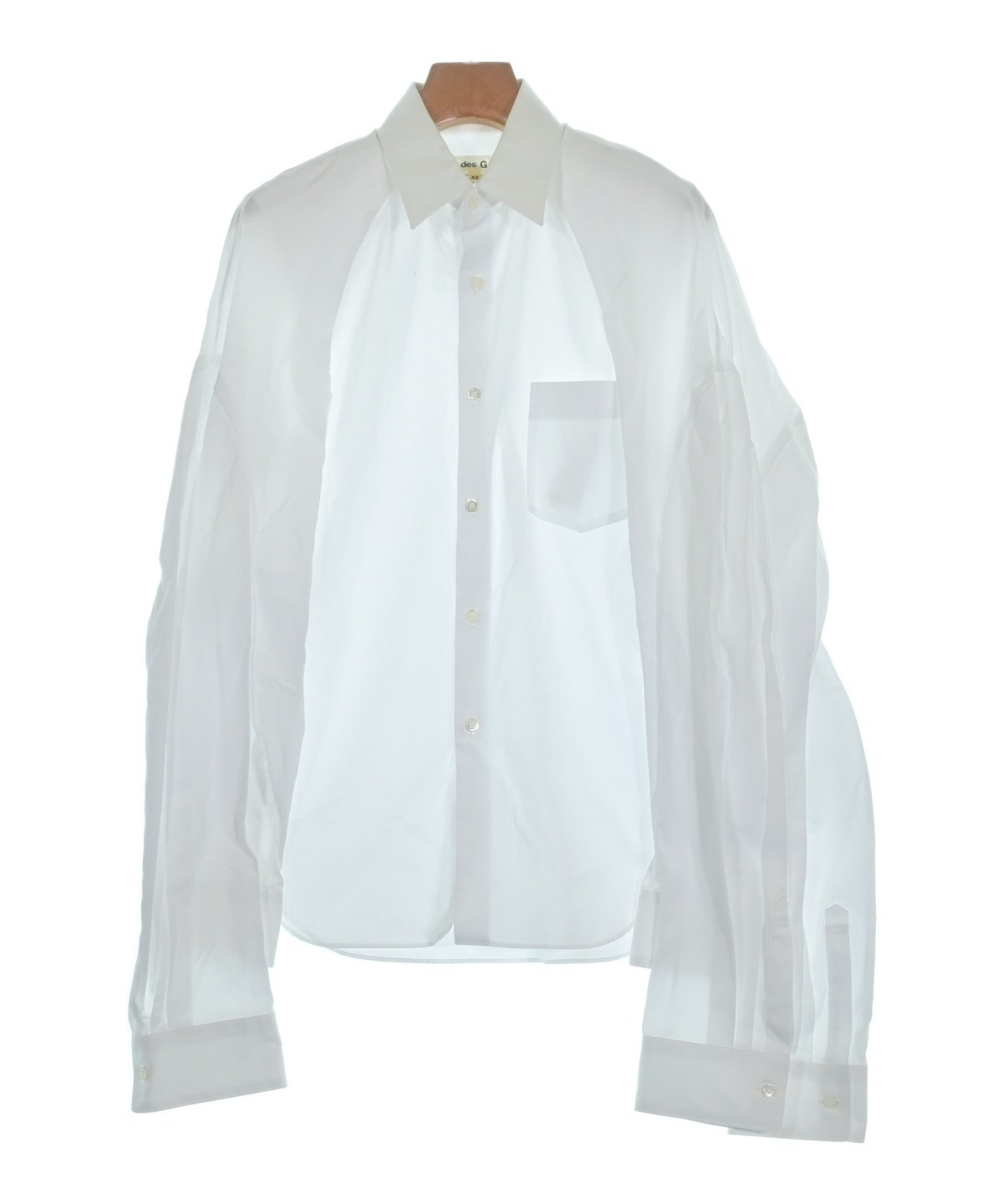 COMME des GARCONS（コムデギャルソン）カジュアルシャツ 白 サイズ:XS