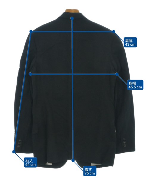 COMME des GARCONS（コムデギャルソン）カジュアルジャケット 黒 サイズ:M レディース/2200650947085