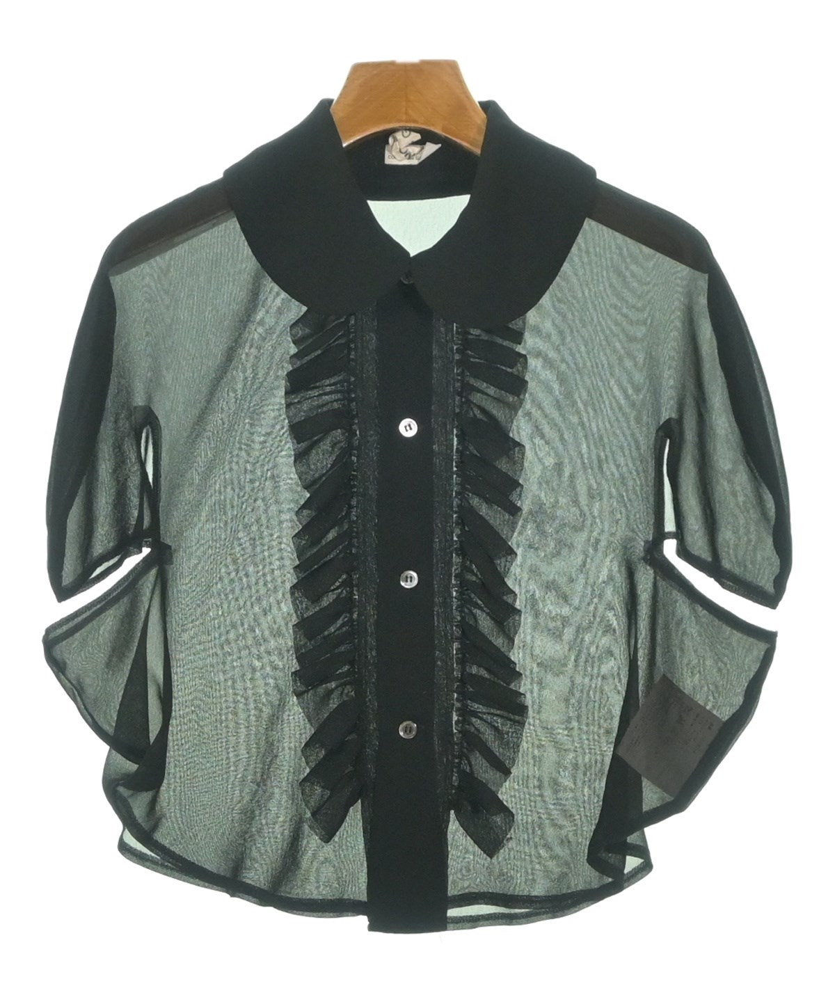 COMME des GARCONS（コムデギャルソン）ブラウス 黒 サイズ:S 