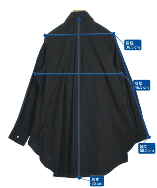 COMME des GARCONS（コムデギャルソン）カジュアルシャツ 黒 サイズ:S レディース/2200653543062