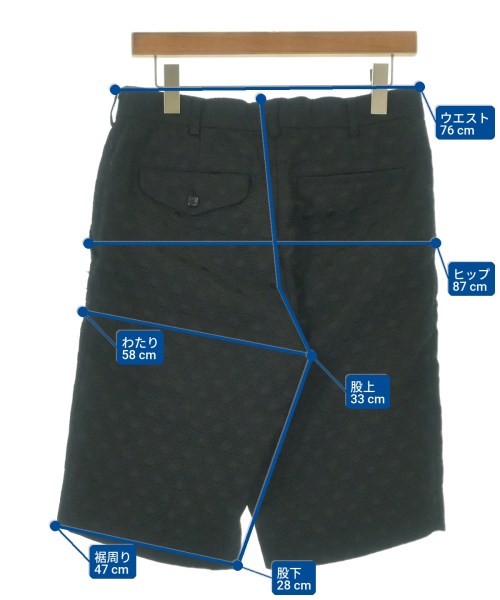 COMME des GARCONS（コムデギャルソン）ショートパンツ 黒 サイズ:S レディース/2200653574042
