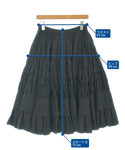 COMME des GARCONS（コムデギャルソン）ロング・マキシ丈スカート 黒 サイズ:S レディース/2200653594057