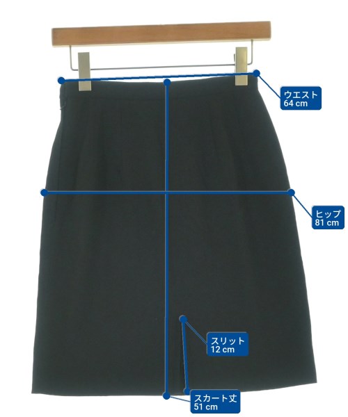 COMME des GARCONS（コムデギャルソン）ひざ丈スカート 黒 サイズ:M レディース/2200653595504