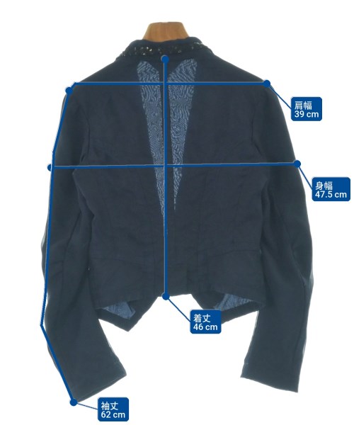 COMME des GARCONS（コムデギャルソン）カジュアルジャケット 紺 サイズ:S レディース/2200654055038
