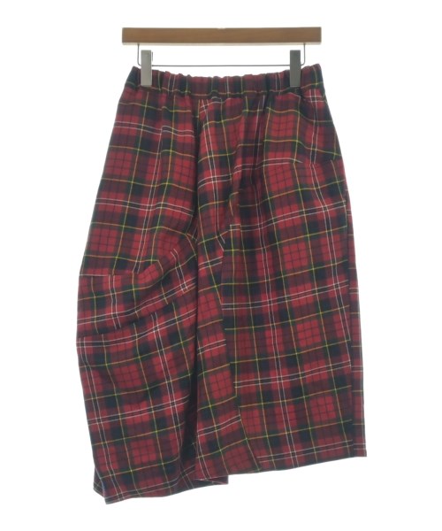 COMME des GARCONS(コムデギャルソン)ひざ丈スカート 赤 サイズ:XS/2200654310021