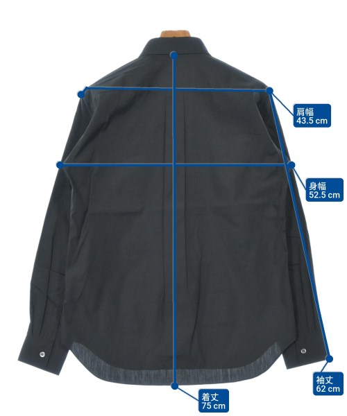 COMME des GARCONS（コムデギャルソン）カジュアルシャツ 黒 サイズ:M メンズ/2200654310083