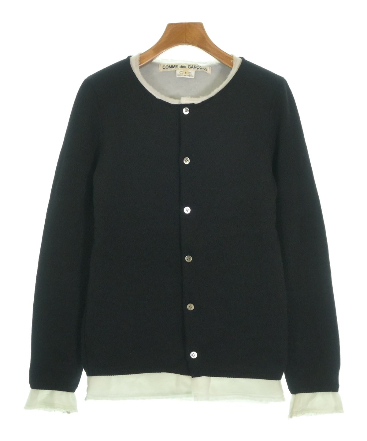 COMME des GARCONS（コムデギャルソン）カーディガン 黒 サイズ:S
