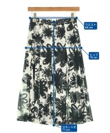 COMME des GARCONS（コムデギャルソン）ひざ丈スカート 白 サイズ:S レディース/2200703042231