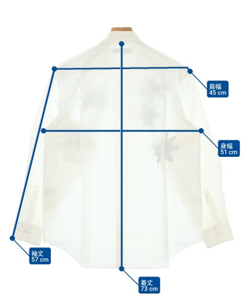 COMME des GARCONS（コムデギャルソン）カジュアルシャツ 白 サイズ:M メンズ/2200702518768