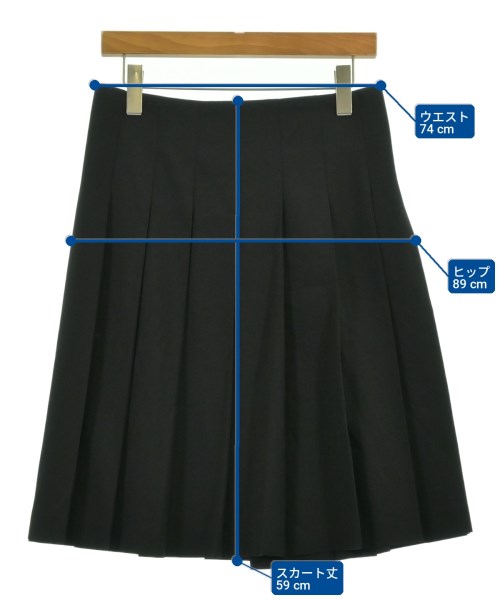 COMME des GARCONS（コムデギャルソン）ひざ丈スカート 黒 サイズ:XS レディース/2200704299054