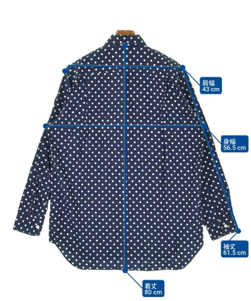 COMME des GARCONS（コムデギャルソン）カジュアルシャツ 紺 サイズ:L メンズ/2200705687072