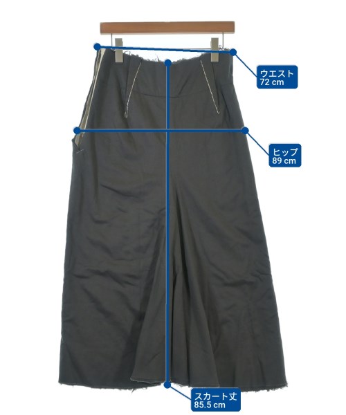 COMME des GARCONS（コムデギャルソン）ロング・マキシ丈スカート グレー サイズ:M レディース/2200704524033