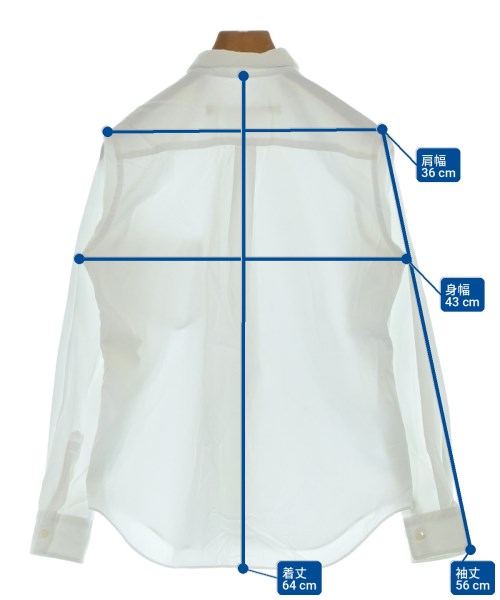 COMME des GARCONS（コムデギャルソン）カジュアルシャツ 白 サイズ:XS レディース/2200705744072
