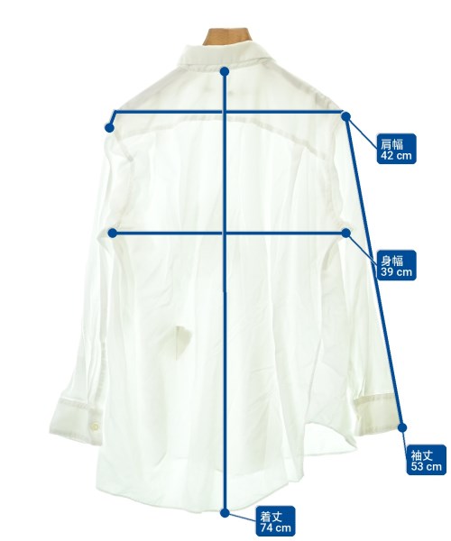 COMME des GARCONS（コムデギャルソン）カジュアルシャツ 白 サイズ:XS レディース/2200701629038