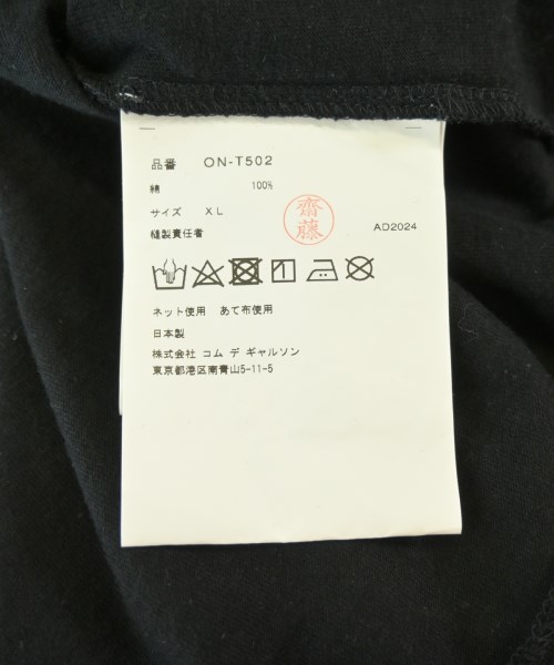 COMME des GARCONS（コムデギャルソン）Tシャツ・カットソー 黒 サイズ:XL メンズ/2200708285077