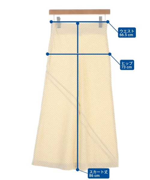 COMME des GARCONS（コムデギャルソン）ひざ丈スカート ベージュ サイズ:S レディース/2200709307150