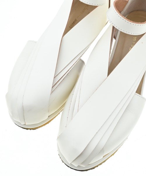 COMME des GARCONS（コムデギャルソン）サンダル 白 サイズ:24.5cm レディース/2200706604016