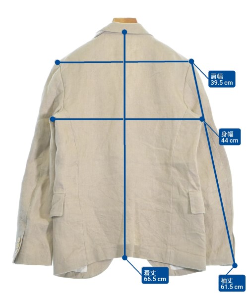 COMME des GARCONS（コムデギャルソン）テーラードジャケット ベージュ サイズ:S レディース/2200663006014