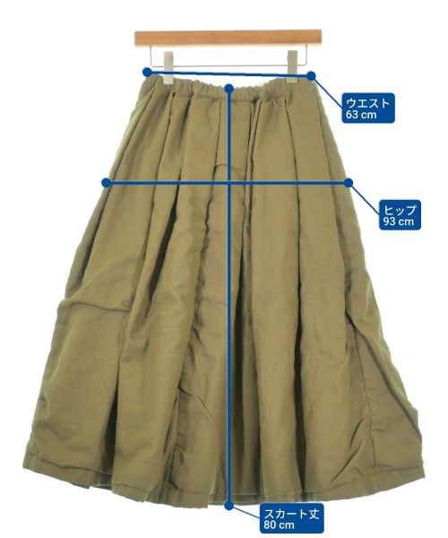 COMME des GARCONS（コムデギャルソン）ロング・マキシ丈スカート カーキ サイズ:S レディース/2200663750016