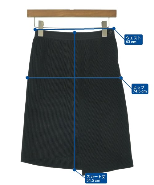 COMME des GARCONS（コムデギャルソン）ひざ丈スカート 黒 サイズ:M レディース/2200664895105