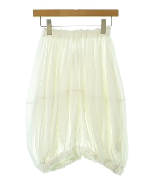 COMME des GARCONS(コムデギャルソン)ひざ丈スカート 白 サイズ:S/2200664760434