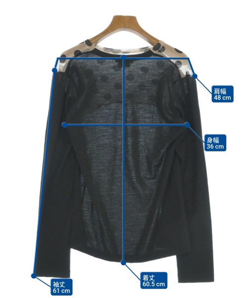 COMME des GARCONS（コムデギャルソン）Tシャツ・カットソー 黒 サイズ:M レディース/2200662736097