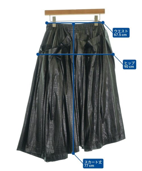 COMME des GARCONS（コムデギャルソン）ひざ丈スカート 黒 サイズ:S レディース/2200668072069