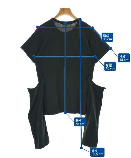 COMME des GARCONS（コムデギャルソン）Tシャツ・カットソー 黒 サイズ:S レディース/2200667708433