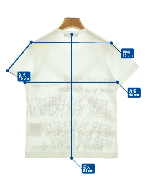 COMME des GARCONS（コムデギャルソン）Tシャツ・カットソー 白 サイズ:XS レディース/2200670681051