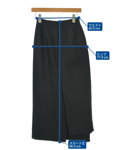 COMME des GARCONS（コムデギャルソン）ロング・マキシ丈スカート 黒 サイズ:S レディース/2200670740024