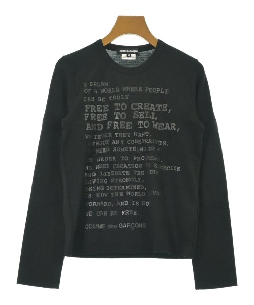 COMME des GARCONS(コムデギャルソン)Tシャツ・カットソー 黒 サイズ:XS/2200671600082