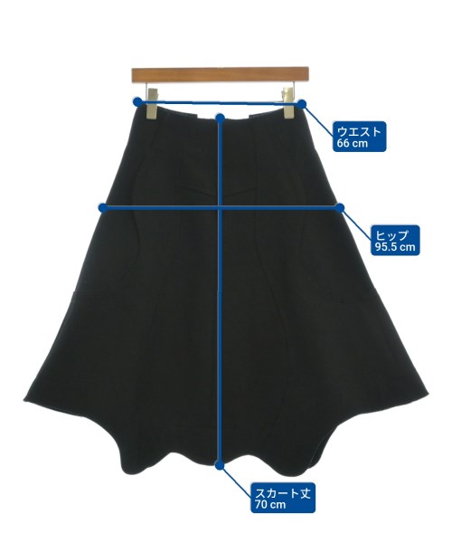 COMME des GARCONS（コムデギャルソン）ロング・マキシ丈スカート 黒 サイズ:XS レディース/2200671873011