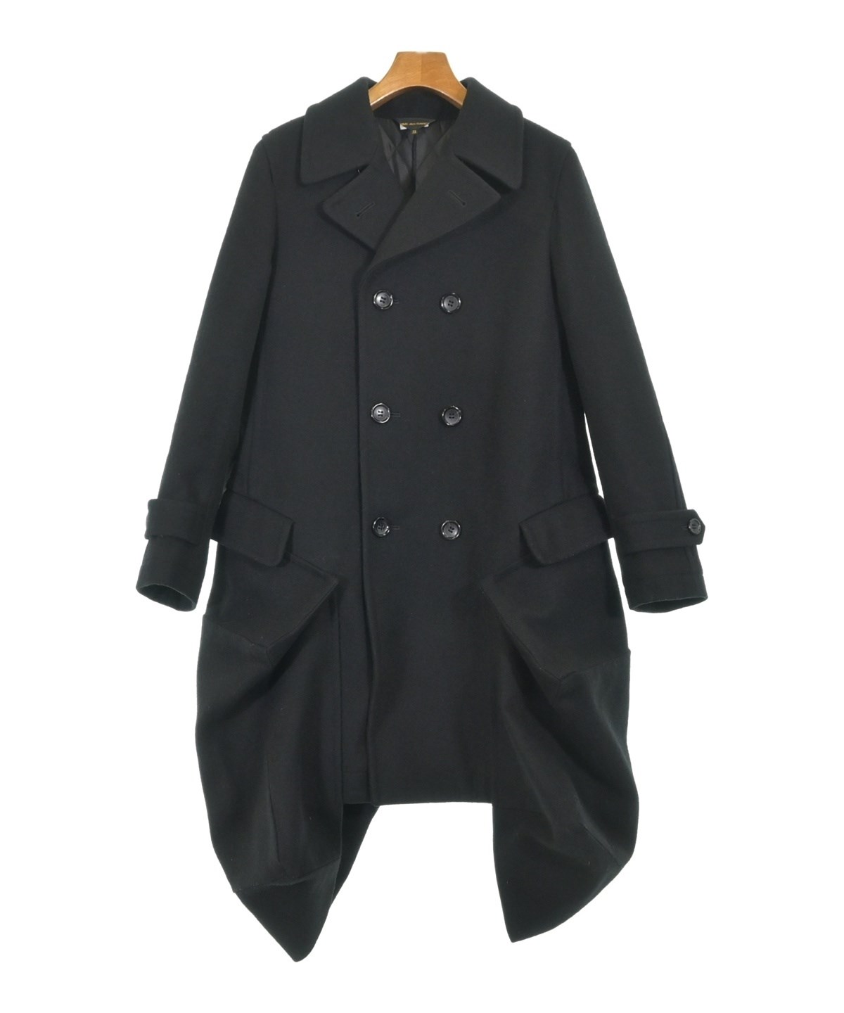 COMME des GARCONS（コムデギャルソン）ステンカラーコート 黒 サイズ