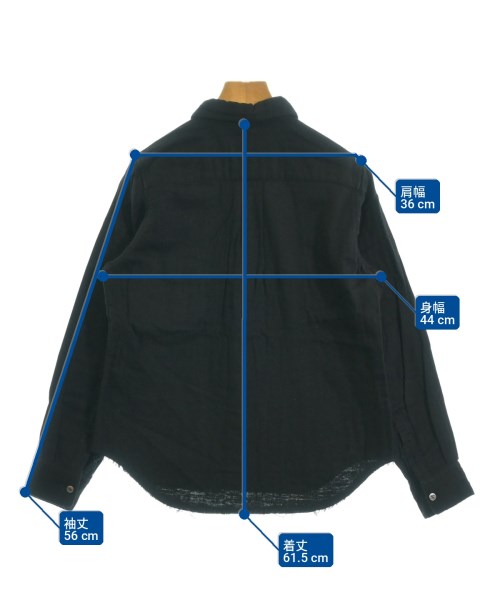 COMME des GARCONS（コムデギャルソン）カジュアルシャツ 黒 サイズ:S レディース/2200724483020