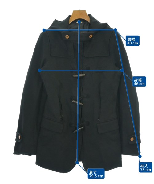 COMME des GARCONS（コムデギャルソン）ダッフルコート 黒 サイズ:M レディース/2200732818012