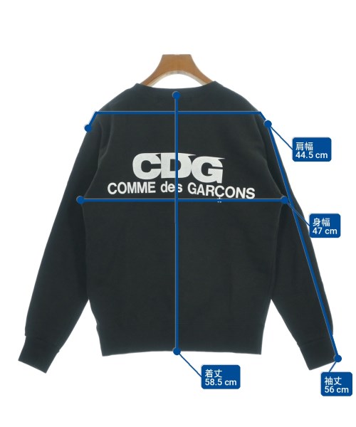 COMME des GARCONS（コムデギャルソン）スウェット 黒 サイズ:S レディース/2200733581120
