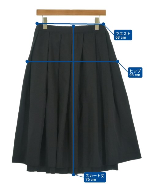 COMME des GARCONS（コムデギャルソン）ロング・マキシ丈スカート 黒 サイズ:S レディース/2200727255020