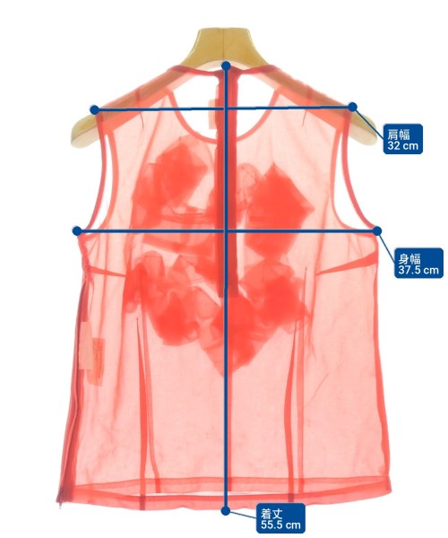 COMME des GARCONS（コムデギャルソン）カジュアルシャツ 赤 サイズ:S レディース/2200720264050