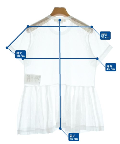 COMME des GARCONS（コムデギャルソン）Tシャツ・カットソー 白 サイズ:S レディース/2200717412051