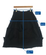 COMME des GARCONS（コムデギャルソン）ひざ丈スカート 黒 サイズ:S レディース/2200723814023