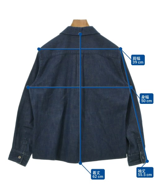 COMME des GARCONS（コムデギャルソン）カジュアルシャツ 紺 サイズ:L レディース/2200725236014