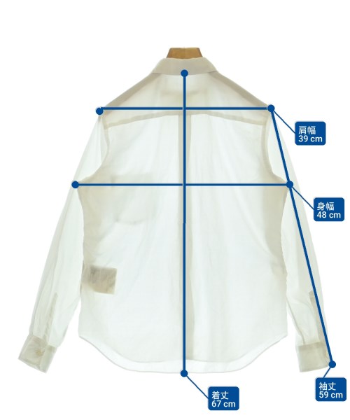 COMME des GARCONS（コムデギャルソン）カジュアルシャツ 白 サイズ:S レディース/2200720673166