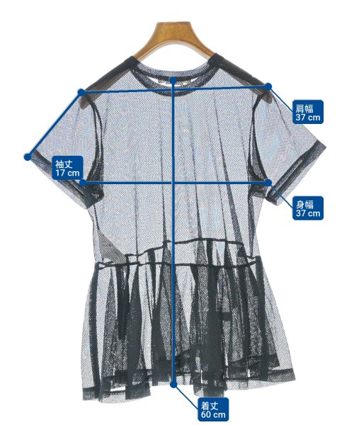 COMME des GARCONS（コムデギャルソン）Tシャツ・カットソー 黒 サイズ:S レディース/2200726486135