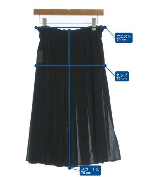 COMME des GARCONS（コムデギャルソン）ひざ丈スカート 黒 サイズ:S レディース/2200720851281