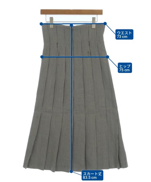 COMME des GARCONS（コムデギャルソン）ロング・マキシ丈スカート 白 サイズ:M レディース/2200720851311
