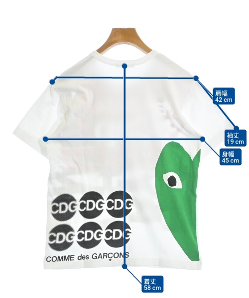 COMME des GARCONS（コムデギャルソン）Tシャツ・カットソー 白 サイズ:M メンズ/2200683714173