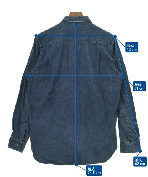COMME des GARCONS（コムデギャルソン）カジュアルシャツ 青 サイズ:S メンズ/2200683861068